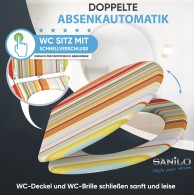 Soft Close Toilet Seat Starstripes