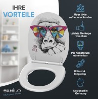 WC-Sitz mit Absenkautomatik und Schnellverschluss Stay Cool - Premium Toilettendeckel direkt vom Hersteller
