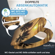 WC-Sitz mit Absenkautomatik und Schnellverschluss Summer - Premium Toilettendeckel direkt vom Hersteller