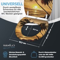 WC-Sitz mit Absenkautomatik und Schnellverschluss Summer - Premium Toilettendeckel direkt vom Hersteller