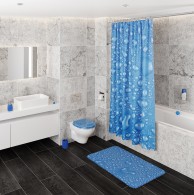 WC-Sitz mit Absenkautomatik Tautropfen Blau - Premium Toilettendeckel direkt vom Hersteller