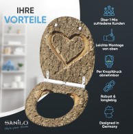 WC-Sitz mit Absenkautomatik und Schnellverschluss True Love - Premium Toilettendeckel direkt vom Hersteller