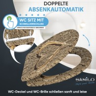 WC-Sitz mit Absenkautomatik und Schnellverschluss True Love - Premium Toilettendeckel direkt vom Hersteller