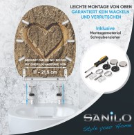 WC-Sitz mit Absenkautomatik und Schnellverschluss True Love - Premium Toilettendeckel direkt vom Hersteller