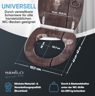 WC-Sitz mit Absenkautomatik und Schnellverschluss Türschloss - Premium Toilettendeckel direkt vom Hersteller