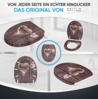 WC-Sitz mit Absenkautomatik und Schnellverschluss Türschloss - Premium Toilettendeckel direkt vom Hersteller