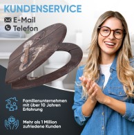 WC-Sitz mit Absenkautomatik und Schnellverschluss Türschloss - Premium Toilettendeckel direkt vom Hersteller