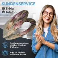 WC-Sitz mit Absenkautomatik und Schnellverschluss Tulpen - Premium Toilettendeckel direkt vom Hersteller