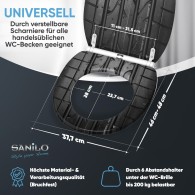 WC-Sitz mit Absenkautomatik und Schnellverschluss Tyre - Premium Toilettendeckel direkt vom Hersteller