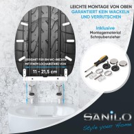 WC-Sitz mit Absenkautomatik und Schnellverschluss Tyre - Premium Toilettendeckel direkt vom Hersteller