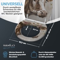 WC-Sitz mit Absenkautomatik und Schnellverschluss Berta - Premium Toilettendeckel direkt vom Hersteller