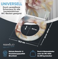 WC-Sitz mit Absenkautomatik und Schnellverschluss Florentia - Premium Toilettendeckel direkt vom Hersteller