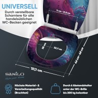 WC-Sitz mit Absenkautomatik und Schnellverschluss Lumen - Premium Toilettendeckel direkt vom Hersteller