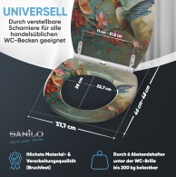 WC-Sitz mit Absenkautomatik und Schnellverschluss Petalo - Premium Toilettendeckel direkt vom Hersteller