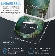 WC-Sitz mit Absenkautomatik und Schnellverschluss Rainforest - Premium Toilettendeckel direkt vom Hersteller