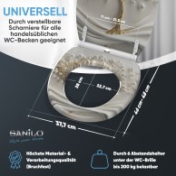 WC-Sitz mit Absenkautomatik und Schnellverschluss Tree of Life - Premium Toilettendeckel direkt vom Hersteller