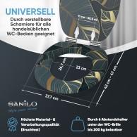 WC-Sitz mit Absenkautomatik Monstera - Premium Toilettendeckel direkt vom Hersteller