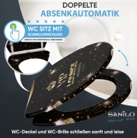 WC-Sitz mit Absenkautomatik und Schnellverschluss VIP Lounge - Premium Toilettendeckel direkt vom Hersteller