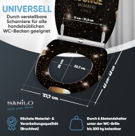 WC-Sitz mit Absenkautomatik und Schnellverschluss VIP Lounge - Premium Toilettendeckel direkt vom Hersteller