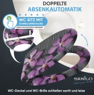 WC-Sitz mit Absenkautomatik und Schnellverschluss Vanda - Premium Toilettendeckel direkt vom Hersteller