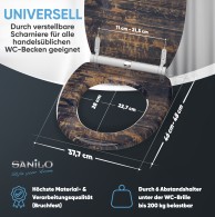 WC-Sitz mit Absenkautomatik und Schnellverschluss Vintage - Premium Toilettendeckel direkt vom Hersteller