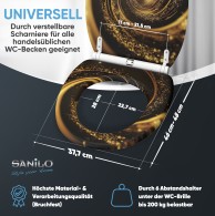 WC-Sitz mit Absenkautomatik und Schnellverschluss Vortex - Premium Toilettendeckel direkt vom Hersteller