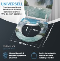 WC-Sitz mit Absenkautomatik und Schnellverschluss Wasserfall - Premium Toilettendeckel direkt vom Hersteller