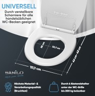 Soft Close Toilet Seat White