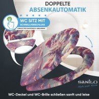 WC-Sitz mit Absenkautomatik und Schnellverschluss Wonderland - Premium Toilettendeckel direkt vom Hersteller
