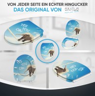 WC-Sitz mit Absenkautomatik und Schnellverschluss Yes you can - Premium Toilettendeckel direkt vom Hersteller