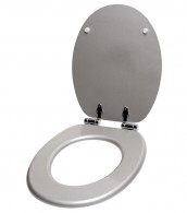 WC-Sitz mit Absenkautomatik Crystal Silver - Premium Toilettendeckel direkt vom Hersteller