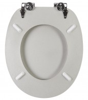 WC-Sitz mit Absenkautomatik Crystal Silver - Premium Toilettendeckel direkt vom Hersteller