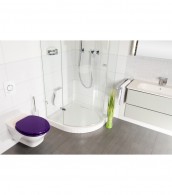 WC-Sitz mit Absenkautomatik Glitzer Lila - Premium Toilettendeckel direkt vom Hersteller