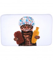 3-teiliges Badezimmer Set Shower Cat