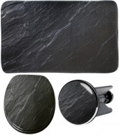 3-teiliges Badezimmer Set Granit