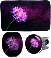 3-teiliges Badezimmer Set Purple Dust