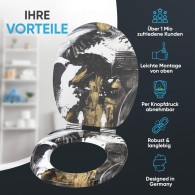 WC-Sitz mit Absenkautomatik Acrylics - Premium Toilettendeckel direkt vom Hersteller