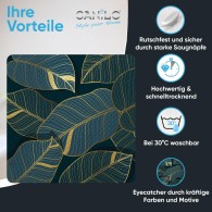 Badematte Monstera 53 x 53 cm