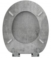 WC-Sitz mit Absenkautomatik Beton - Premium Toilettendeckel direkt vom Hersteller