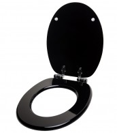 WC-Sitz mit Absenkautomatik Schwarz - Premium Toilettendeckel direkt vom Hersteller