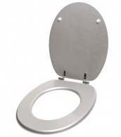 WC-Sitz Glitzer Silber - Premium Toilettendeckel direkt vom Hersteller