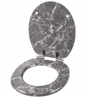 WC-Sitz mit Absenkautomatik Marmor Grau - Premium Toilettendeckel direkt vom Hersteller