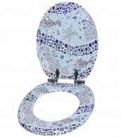 WC-Sitz mit Absenkautomatik Mosaic World - Premium Toilettendeckel direkt vom Hersteller