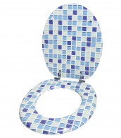 WC-Sitz Mosaik Blau - Premium Toilettendeckel direkt vom Hersteller