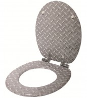 WC-Sitz mit Absenkautomatik Steel Plate - Premium Toilettendeckel direkt vom Hersteller