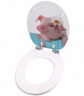 WC-Sitz mit Absenkautomatik Schwein - Premium Toilettendeckel direkt vom Hersteller