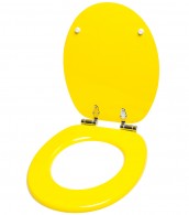 WC-Sitz mit Absenkautomatik Gelb - Premium Toilettendeckel direkt vom Hersteller