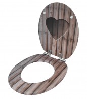 WC-Sitz Wooden Heart - Premium Toilettendeckel direkt vom Hersteller